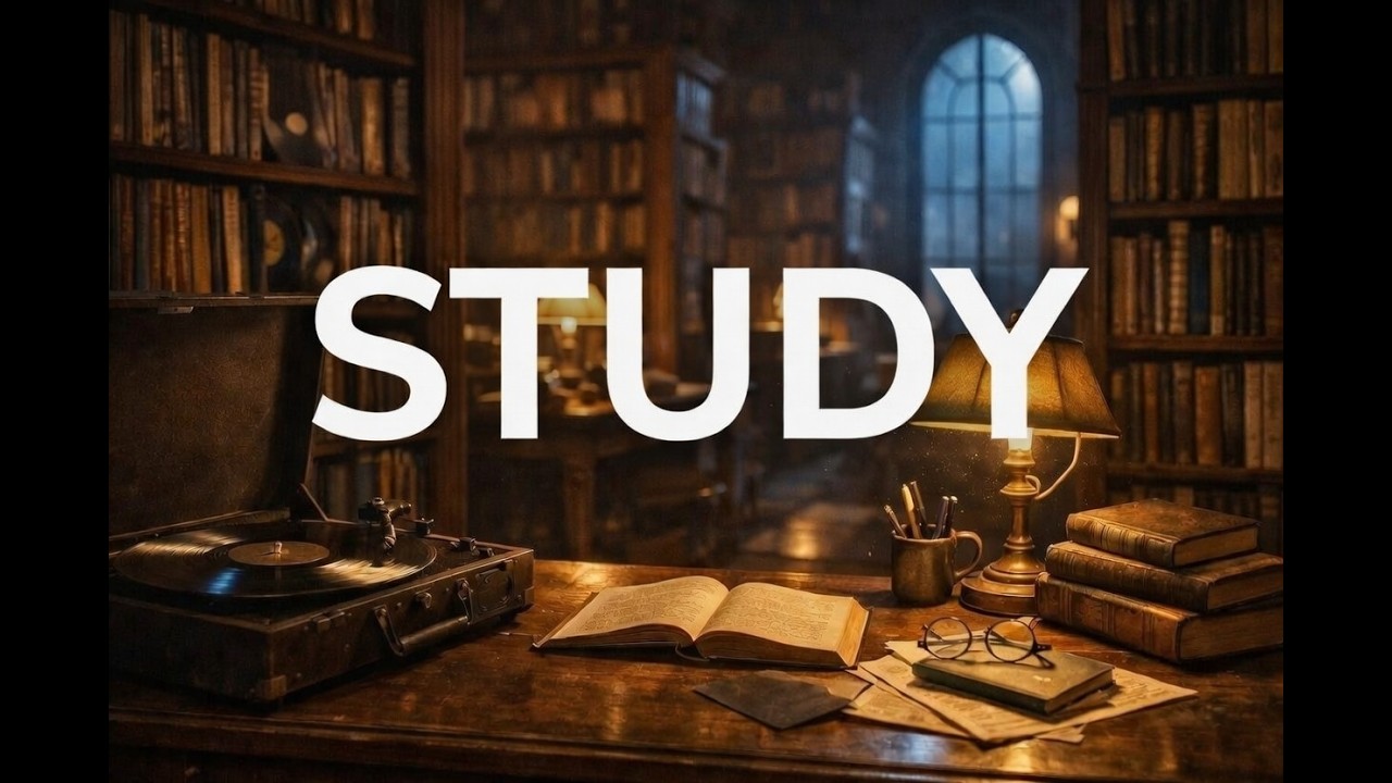Midnight Library Archive 📚 Dusty Vinyl Lofi Beats to Study & Focus To
