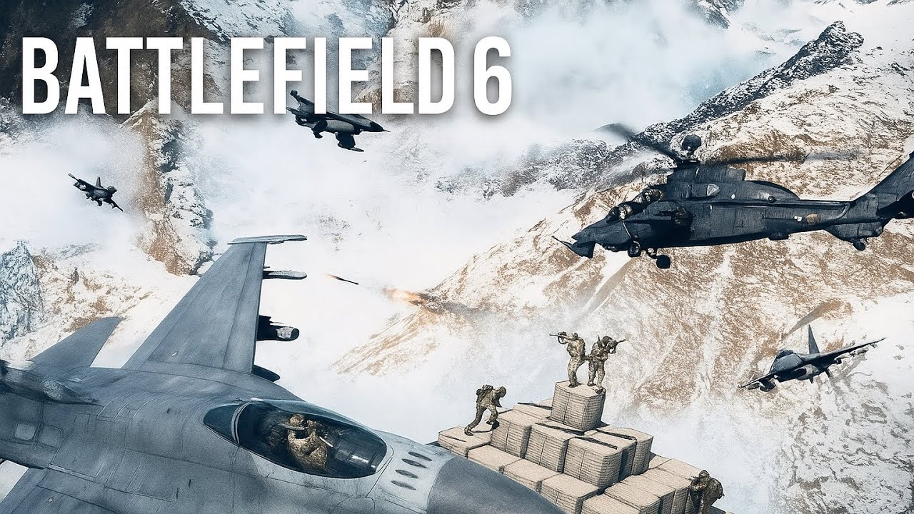 Battlefield 6 только бой самолёт  (f-97 kestrel su57)🔥