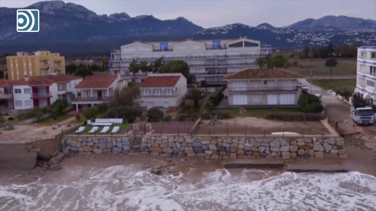 Los efectos del temporal en Alicante, a vista de dron