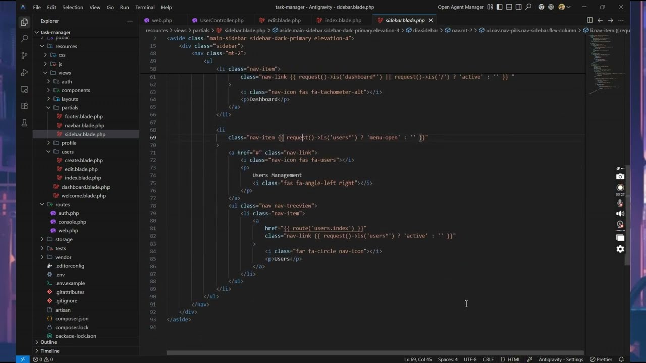 How to Build a Role Module (CRUD) in Laravel | Step-by-Step Tutorial 2026 #php