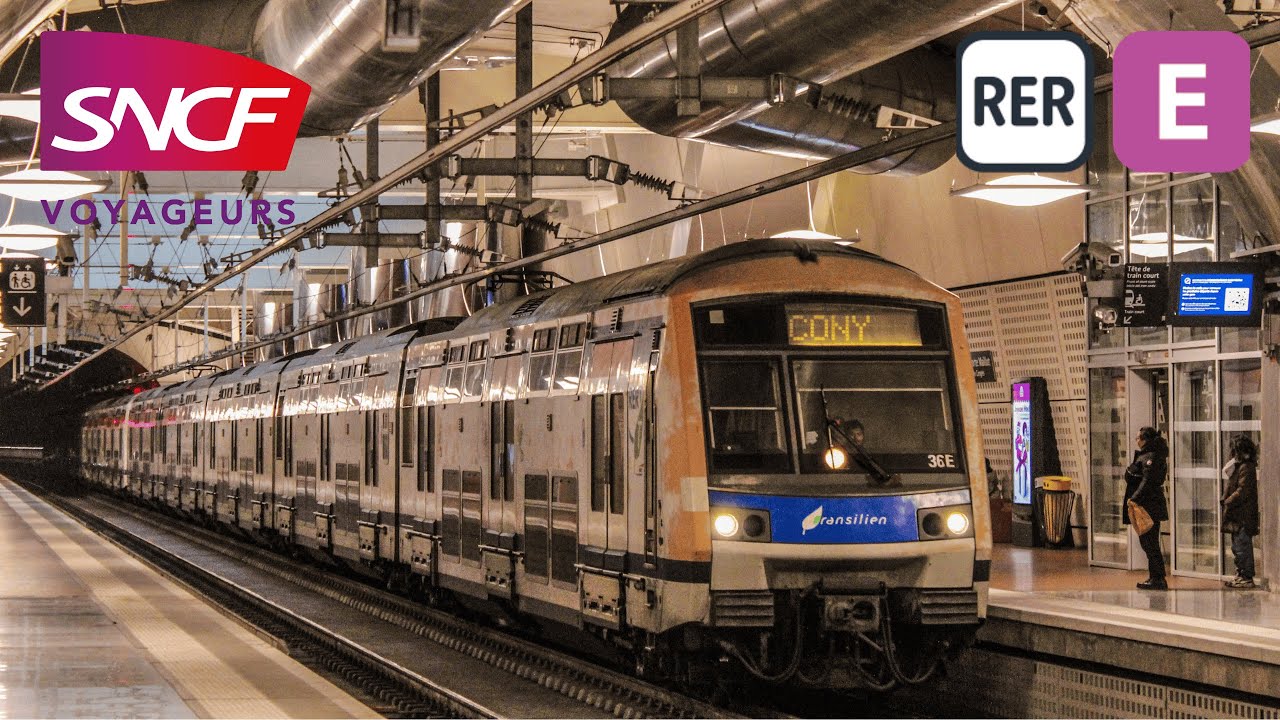 RER E - Trajet à bord d'une Z22500 [MI2N Eole] entre Haussmann St Lazare et Nanterre la Folie