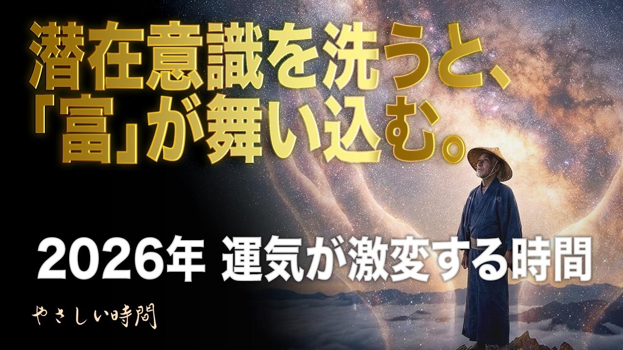 【朗読】潜在意識を浄化し、幸運と富を磁石のように引き寄せる「心の書き換え術」。人生後半に奇跡が起きる黄金の習慣【睡眠用/60代・70代/金運】