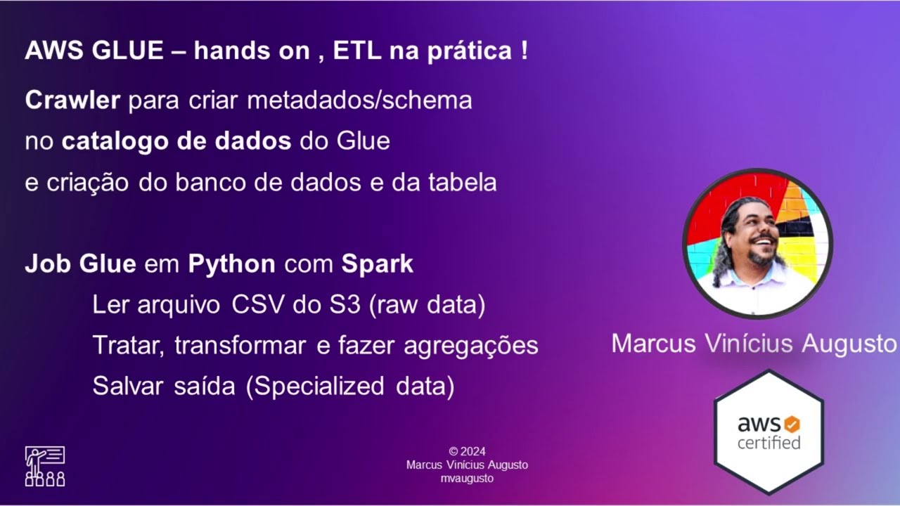 AWS Glue ETL | Tutorial for Beginners | na prática - em português do Brasil