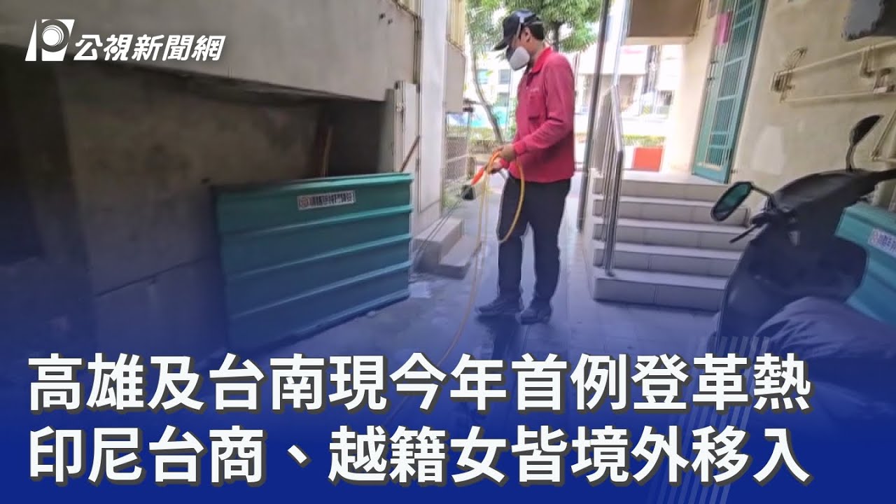 高雄及台南現今年首例登革熱 印尼台商、越籍女皆境外移入｜20260206 公視晚間新聞
