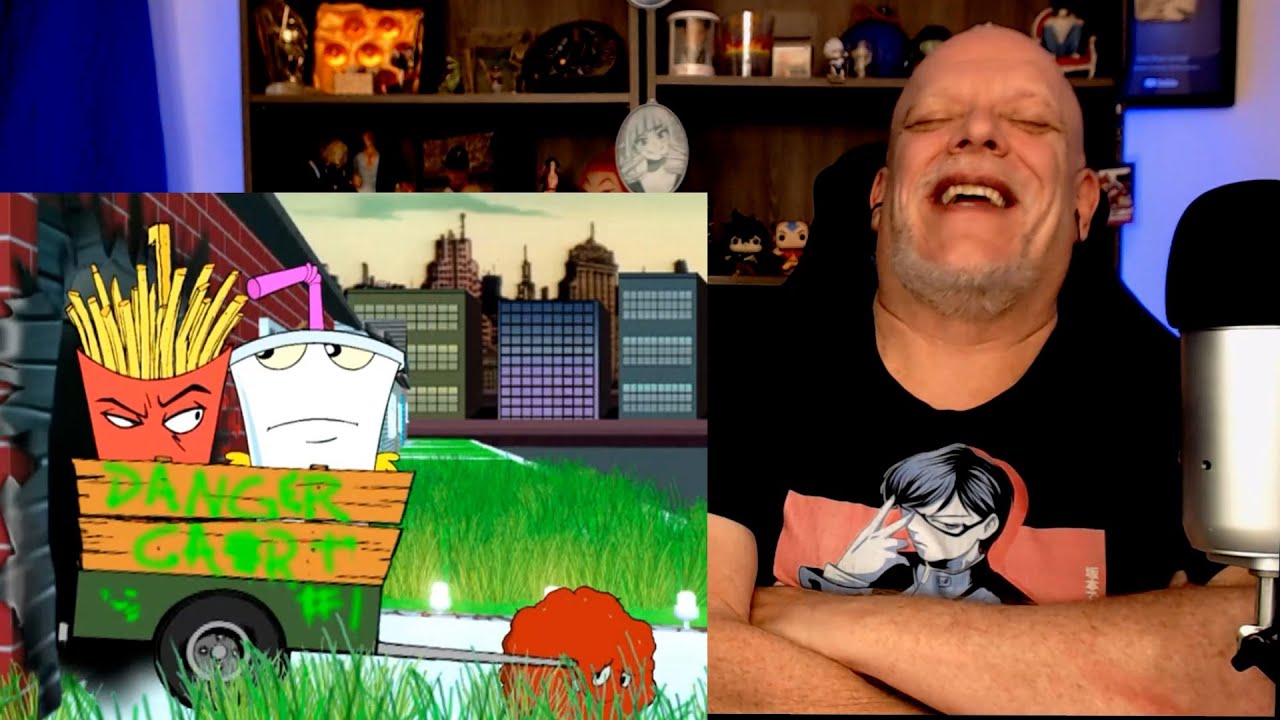 AQUA TEEN HUNGER FORCE 1x1-2 🤣 РЕАКЦИЯ 🤣 Это УМОРАЖИВАЕТ!