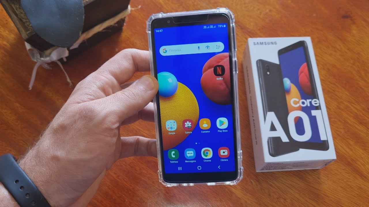Galaxy A01 Core- Mais Básico Impossível! Unboxing E Hands On!