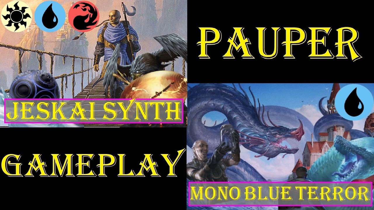 Jeskai Synthesizer Vs Mono Blue Terror [PAUPER] Gameplay Ao Vivo #mtgpauper #mtgpaupergameplay