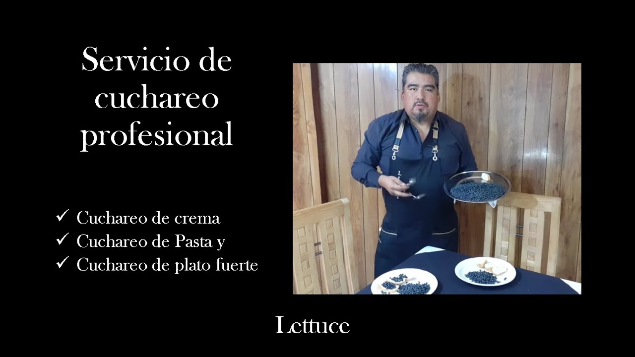 CUCHAREO DE ALIMENTOS, CREMA, PASTA Y PLATO FUERTE