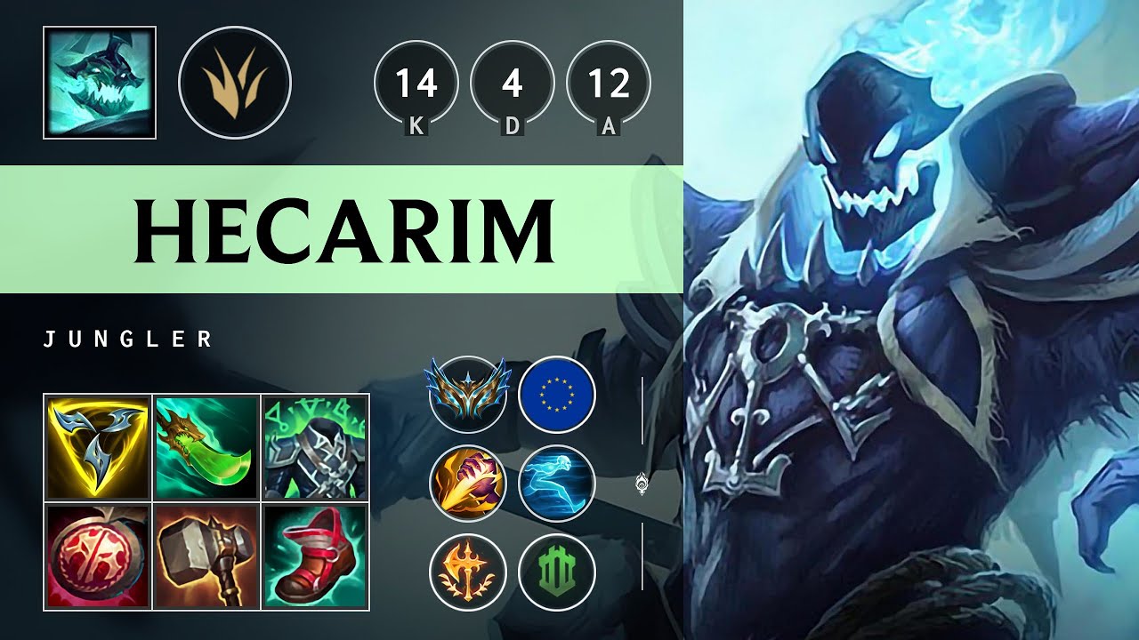 Hecarim Jungle vs Karthus: Legendary - EUW Challenger Patch 14.17