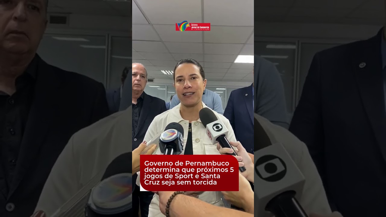 Governo de Pernambuco determina que próximos 5 jogos de Sport e Santa Cruz seja sem torcida