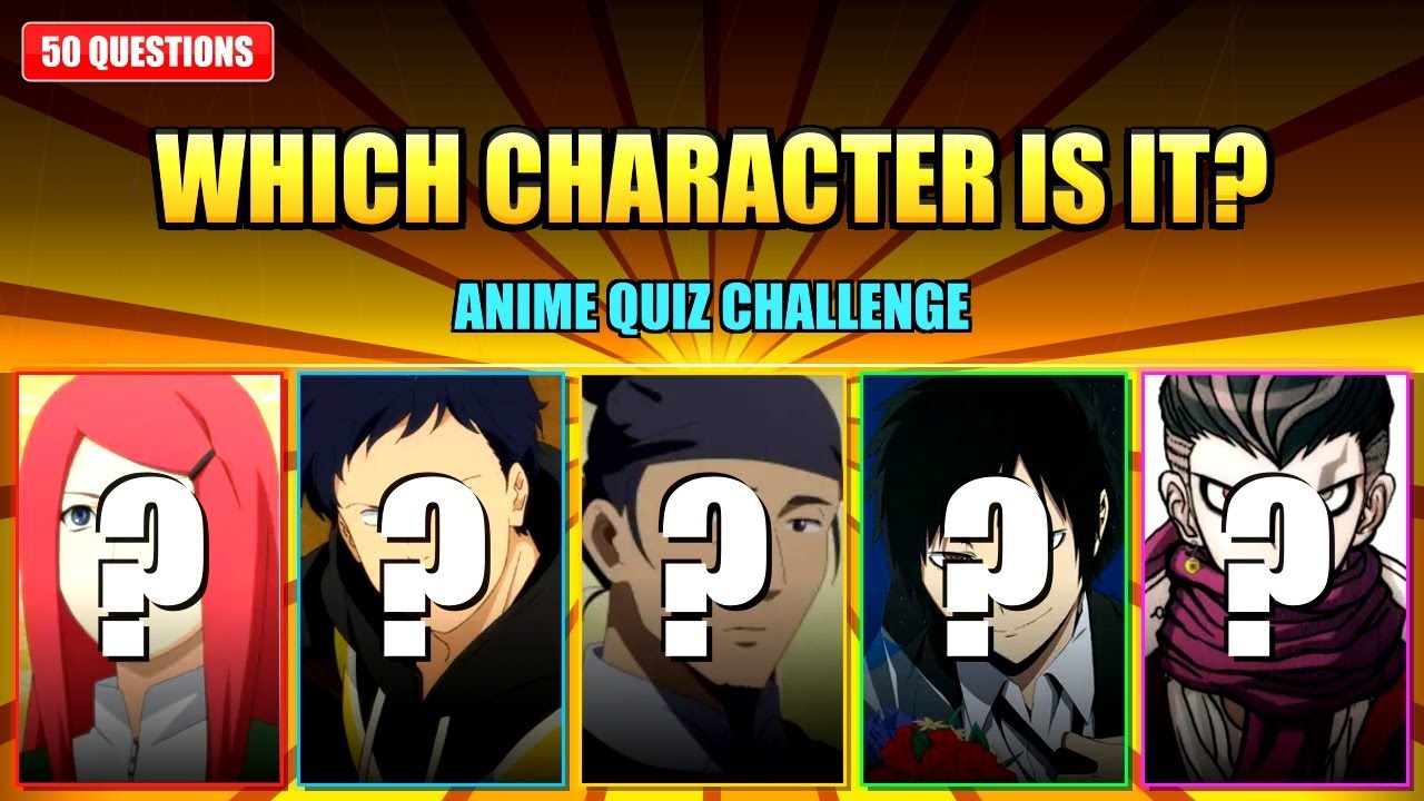 Which Character Is It? Anime Quiz Challenge (50 Questions) #3