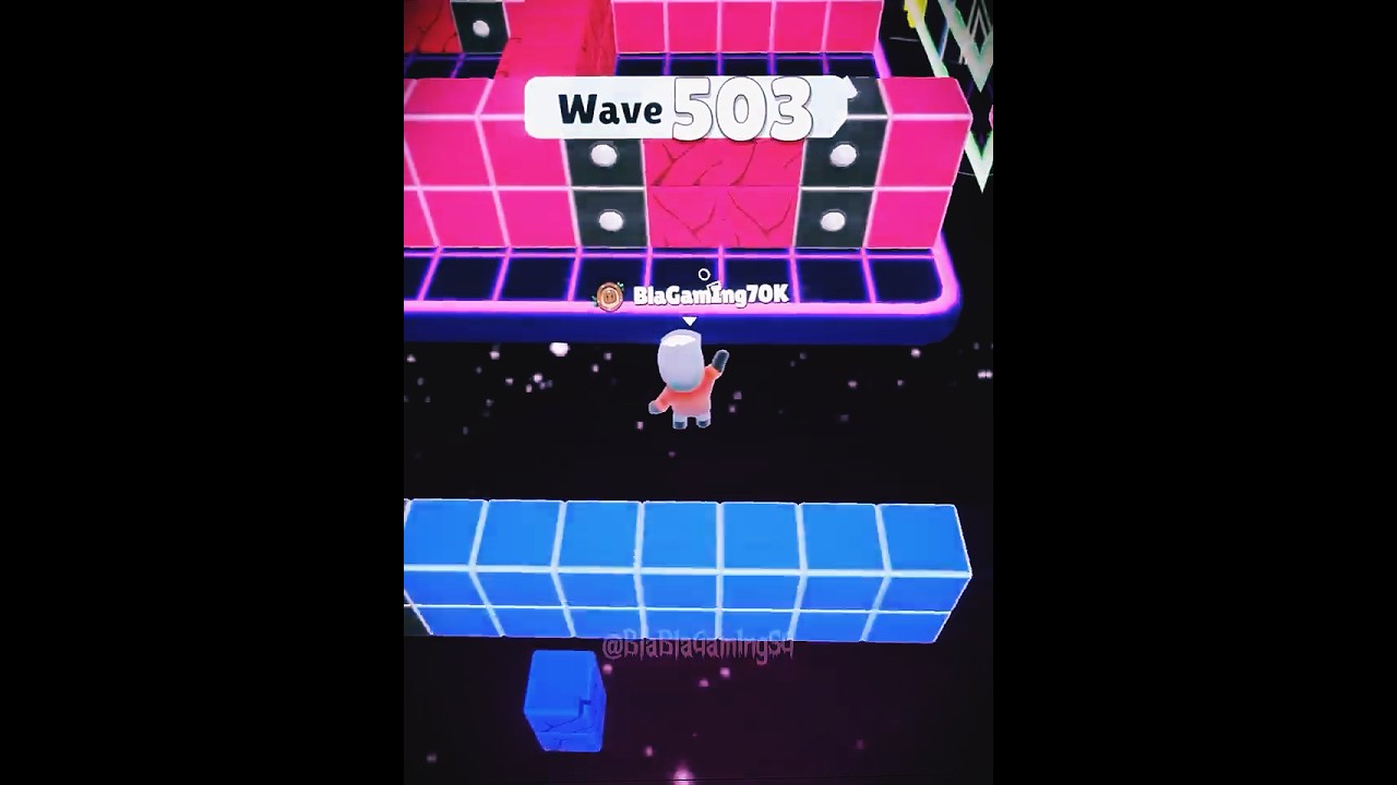 Stumble Guys Block Dash Endless Insane save at wave 500+🔥 #stumbleguys