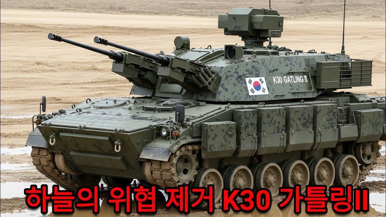 한국군 K30 가틀링Ⅱ 대공방어 괴물 등장! 드론과 미사일을 순식간에 파괴하는 대한민국 방공 무기
