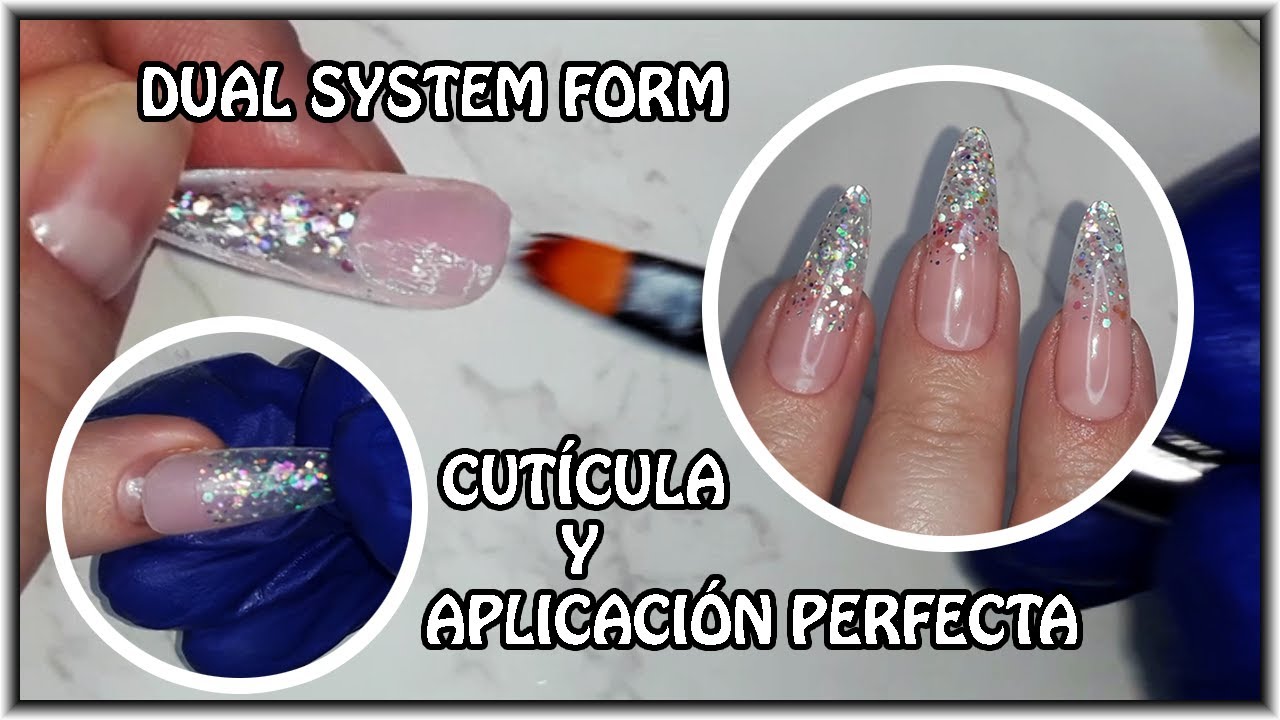 Como Hacer Uñas De POLYGEL Con DUAL SYSTEM FORMS ❣️ DIFUMINADO Facil y Rapido 💅🏻