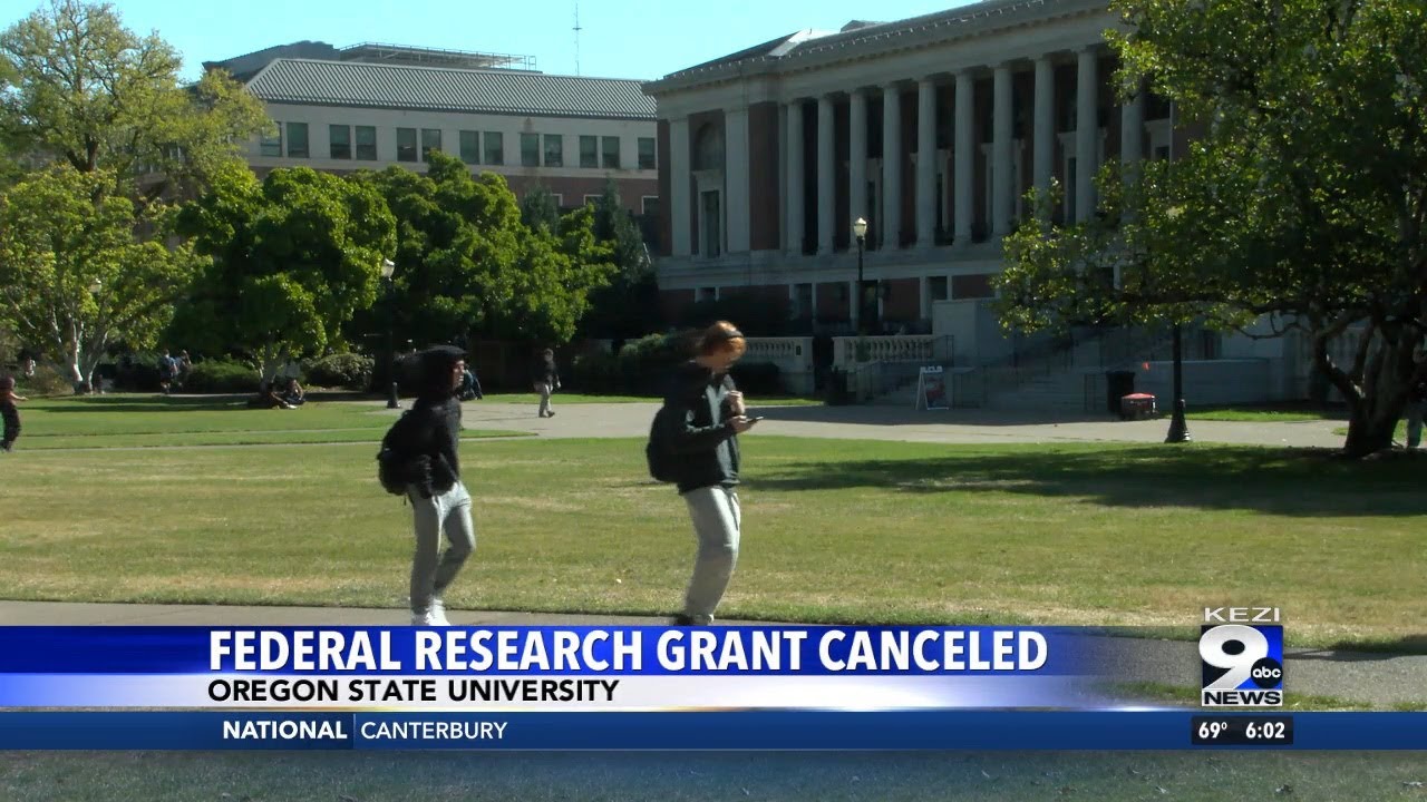 Federal research grant terminated at Oregon State University