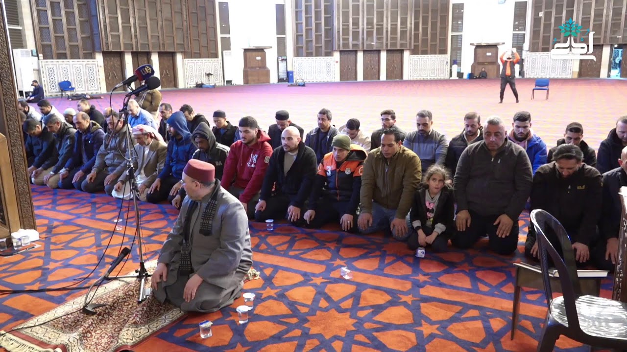 نقل صلاتي العشاء والتراويح من مسجد الملك المؤسس طيب الله ثراه في العاصمة عمان 2-3-2026م.