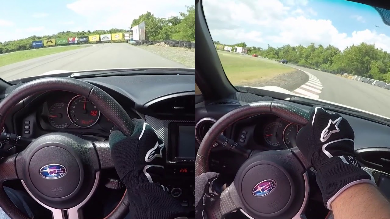 Potenza RE71R on RPF1 (left) vs Azenis 615K on OEM wheels(right). 1 lap