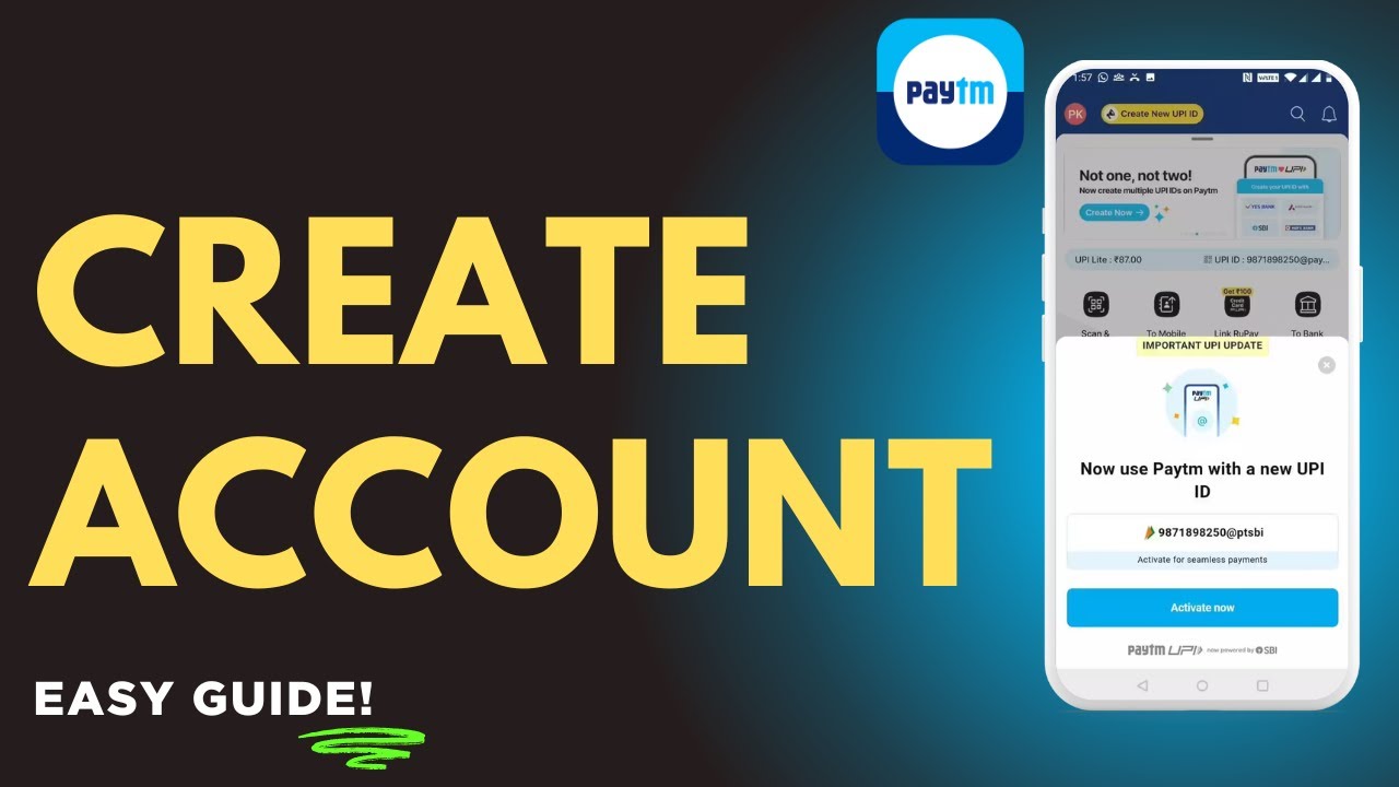 How to Create Paytm Account