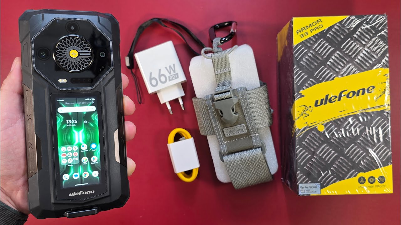 2 Экрана, громкий динамик и батарея 25500 мАч это Ulefone Armor 33 Pro