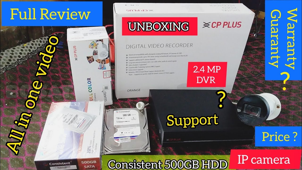 CP PLUS 2.4 MP DVR UNBOXING | REVIEW PRICE WARRANTY |  EXPLAINED IN HIND