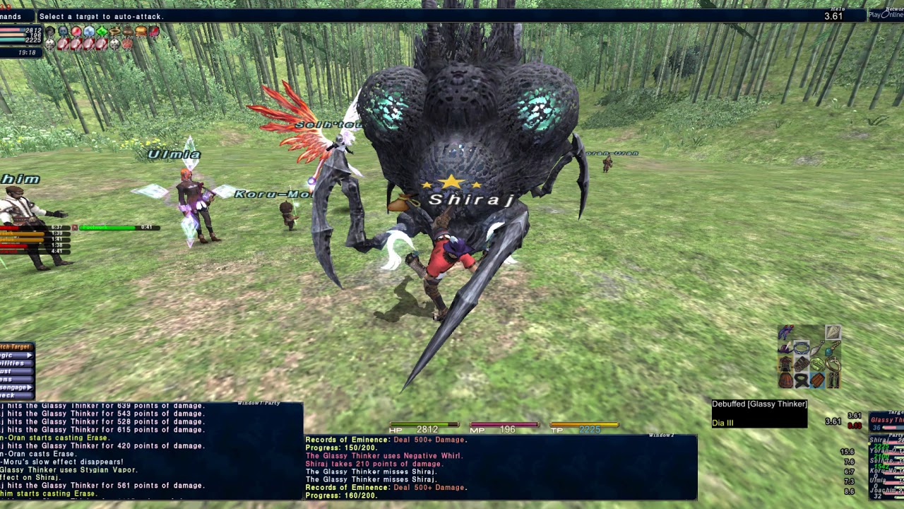 FFXI Monk solo Glassy Thinker