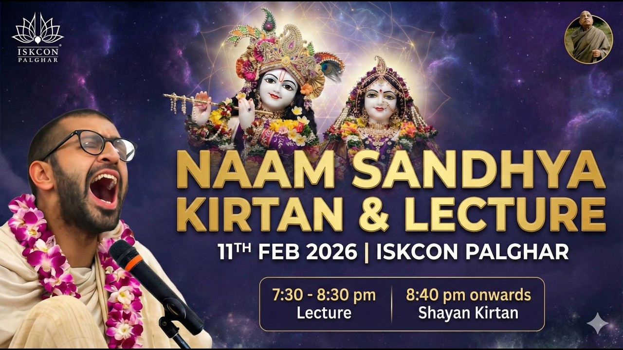 Naam Sandhya & Kirtan Live | HG Pavan Nitai Chandra Prabhuji | ISKCON Palghar