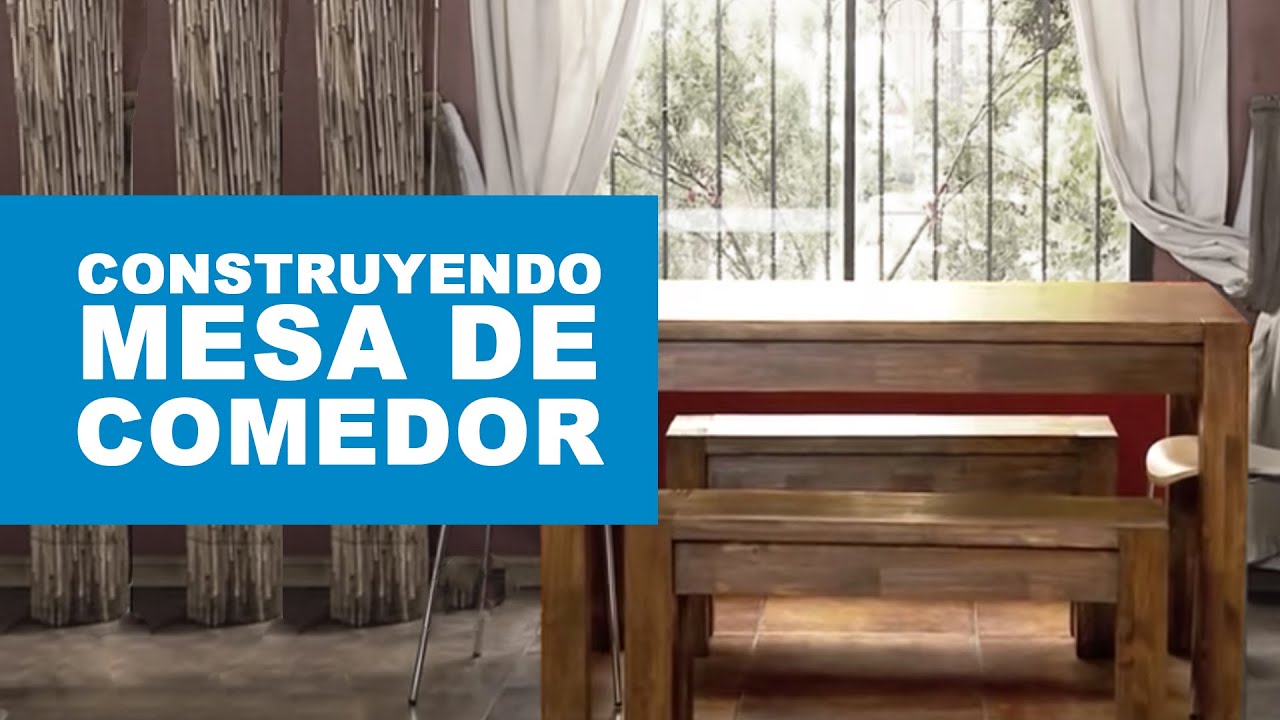 &iquest;C&oacute;mo construir una mesa de comedor?