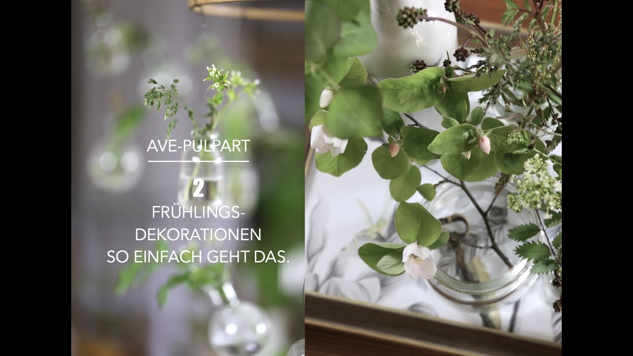 Eine wunderschöne Frühlingsdekoration aus der Natur.