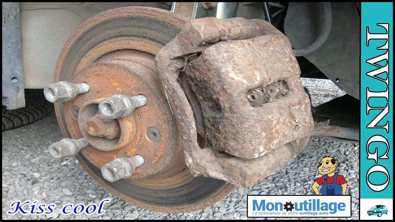 Triangle , Rotule de direction , Disques et plaquettes Twingo 1 (tuto complet)