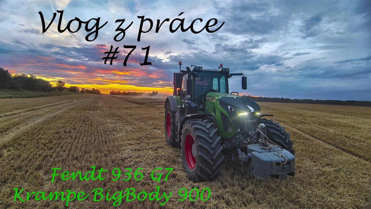 Vlog z práce #71 Žně 2023 - odvoz pšenice Fendt 936 One (Gen7) + Krampe BigBody 900