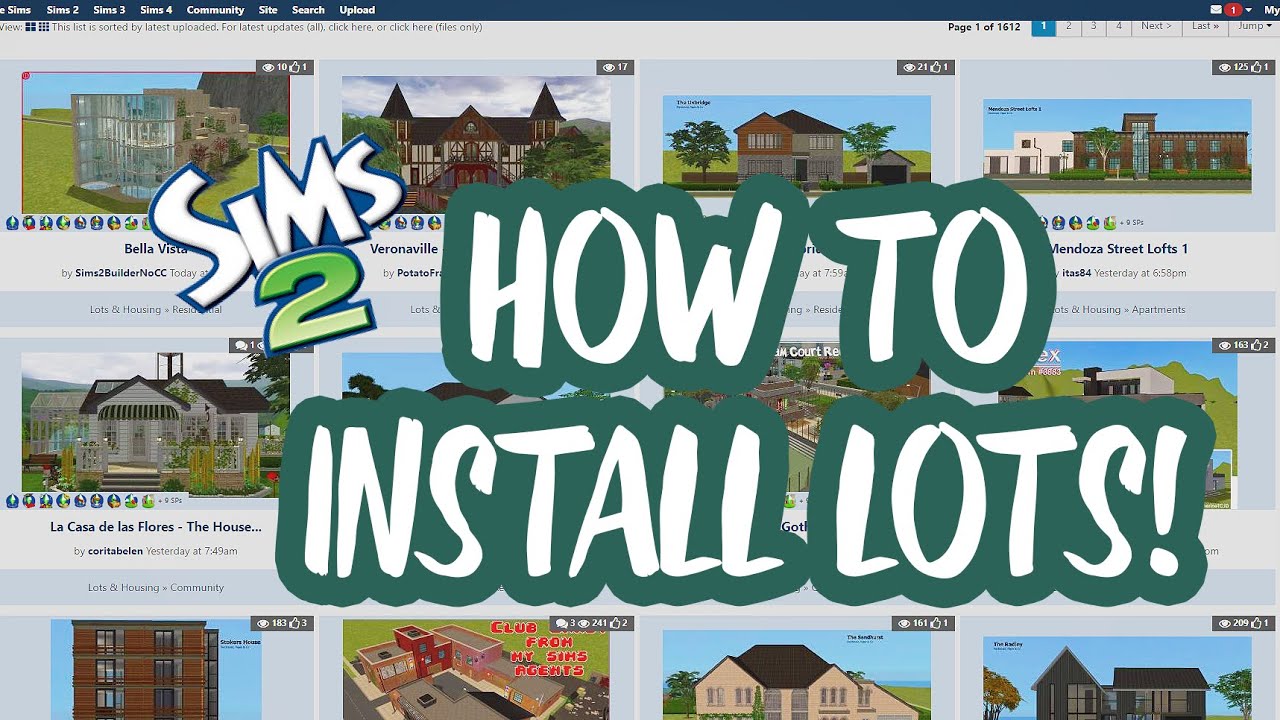 TS2 HOW TO: Installing Lots With & Without CC / Step-by-Step Tutorial