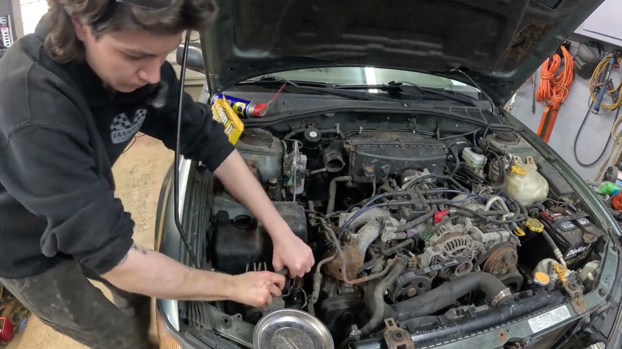 Outback misfiring, Replacing sparkplugs