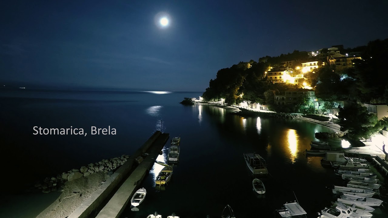 Makarska Riviera Beaches by Night in 4K Timelapse OFFICIAL VIDEO
