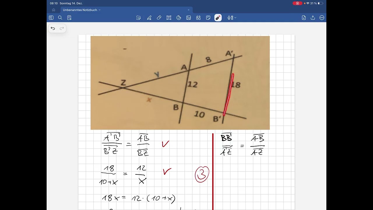 Kurzprobe Strahlensatz und binomische Formeln www.lernwelt-englisch.de im M10 Corner Padlet