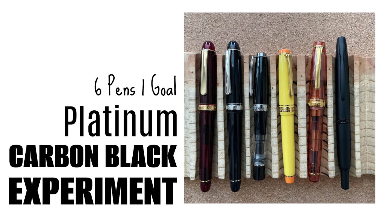 Perfect Pen Found? Platinum Carbon Black Experiment!