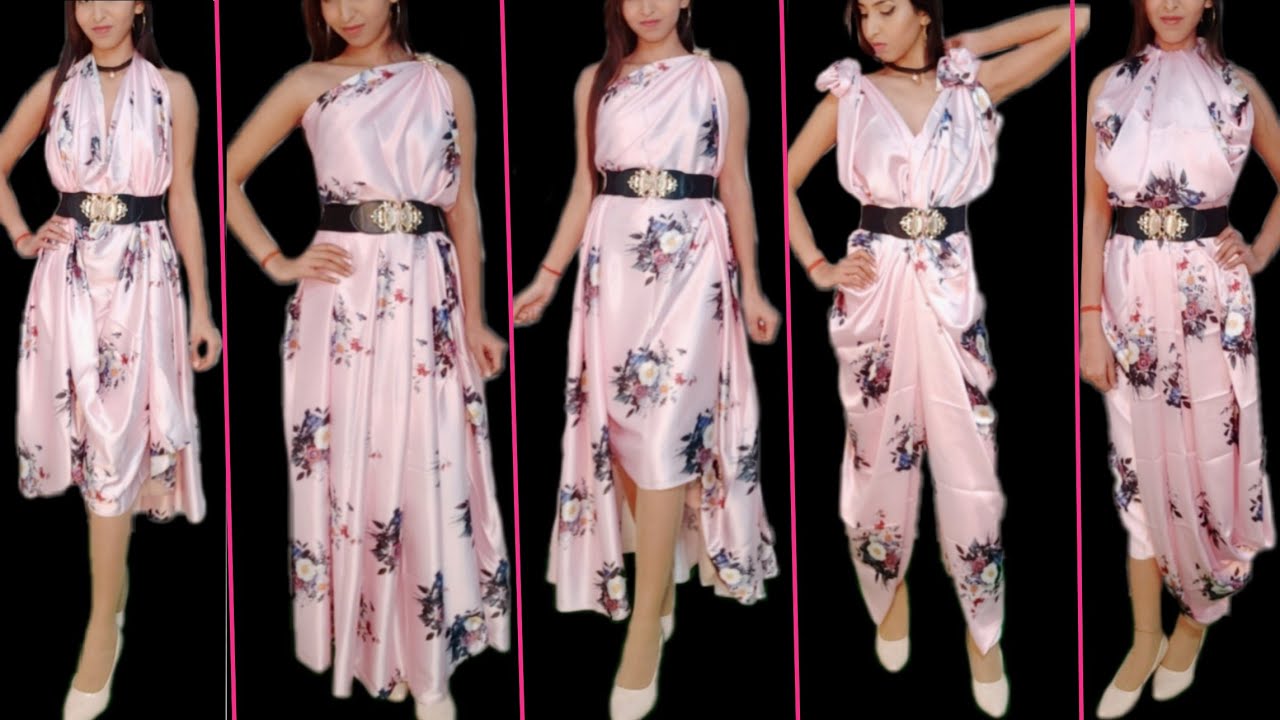 10 WAYS TO DRAPE YOUR SAREE IN WESTERN STYLE|NO CUTTING & NO SEWING|HINDI