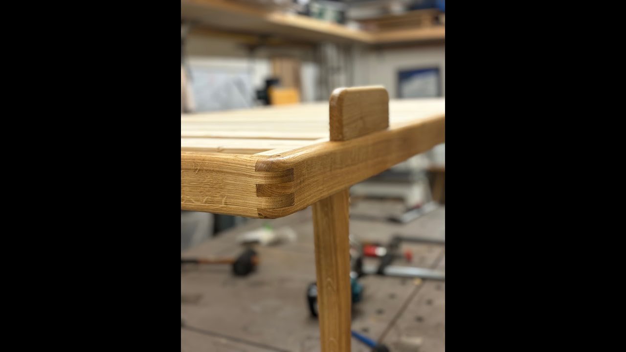 Oak Bed (with finger joints)