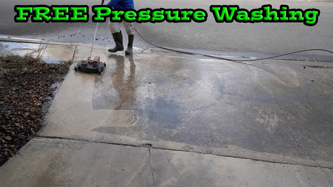 Helping this single Mom with Free Driveway Pressure washing | Slippery Walkway when it rains