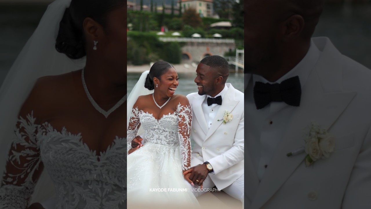 Beautiful Nigerian Wedding at Lake Como 🇮🇹 #nigerianwedding #italy #love #cinematic