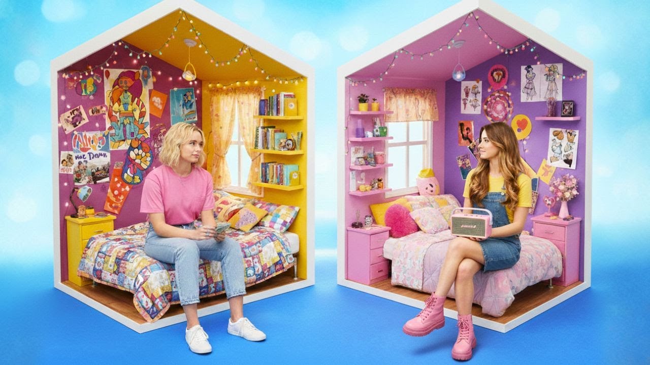 Я спряталась на 24 часа, чтобы построить ЭТУ комнату 😳✨ Никто не ожидал!