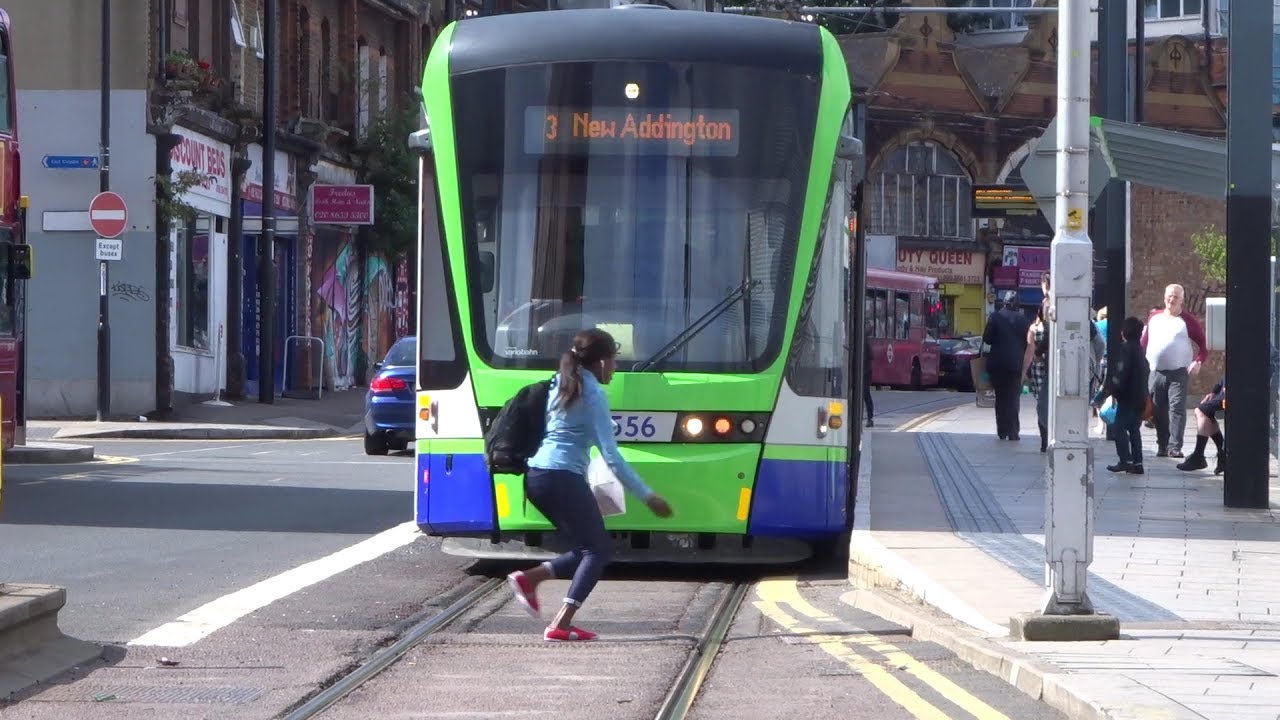 Buses and Trams at West Croydon, London