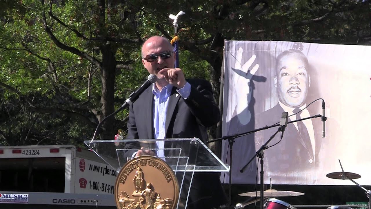 Ilir Zherka from DC Vote at DC Rally for Democracy