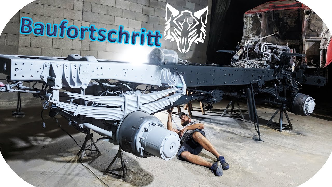 Rahmen LACKIEREN - Mercedes SK-Exmo - der Rahmen wird lackiert - E12, Wolf's Adventure