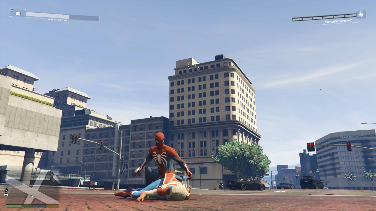 GTA 5 - Spiderman VS Supergirl