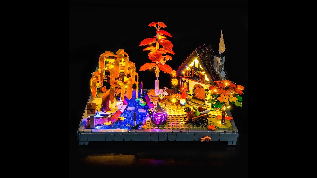 How to Light up LEGO Autumn Cottage Garden #11372 Remote Control Version #zenebricks