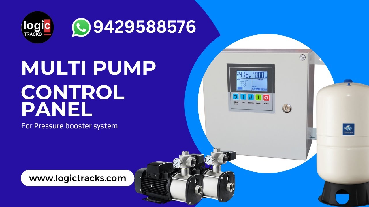 multi pump panel / three pump panel  / hydropneumatic pump control panel  / pressure pump panel