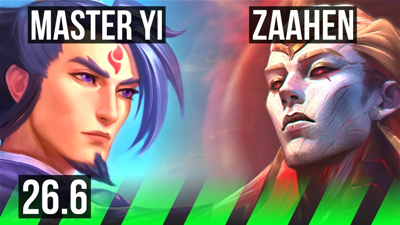 MASTER YI vs ZAAHEN (JGL) | EUW Grandmaster | 26.6