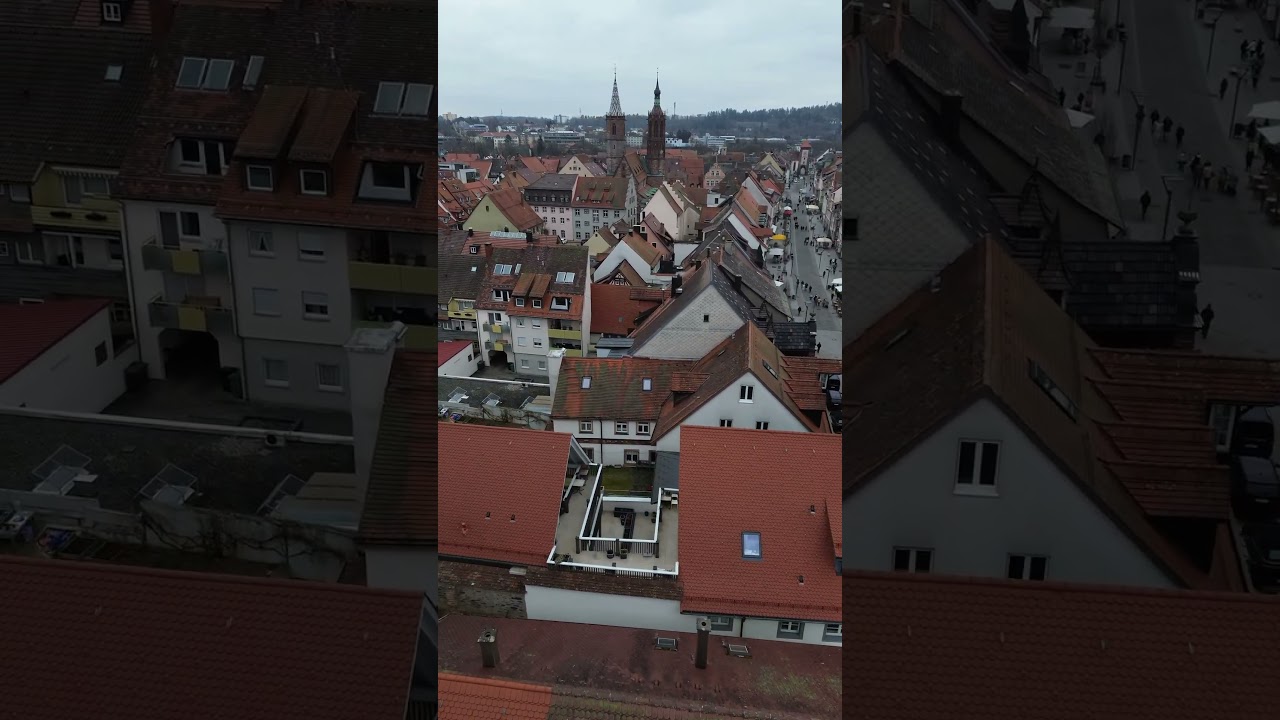 Villingen-Schwenningen. City in Black Forest, Germany #germanytourism #travel #drone