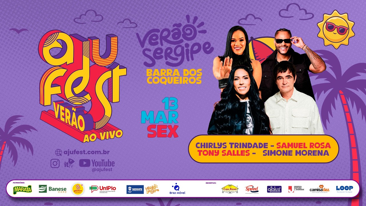 🔴 AO VIVO | Verão Sergipe 2026 – Samuel Rosa, Tony Salles, Simone Morena - Barra dos Coqueiros SEXTA