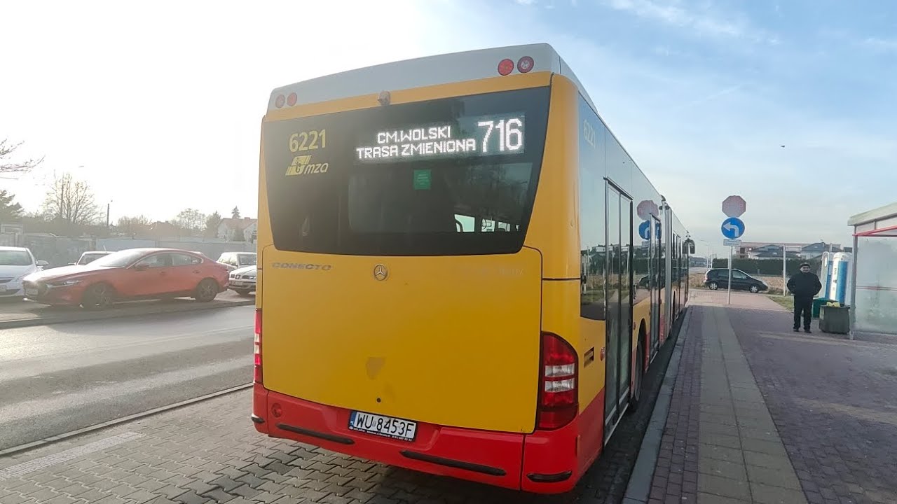 Linia 716 - Mercedes Conecto G #6221 ( MZA Warszawa )